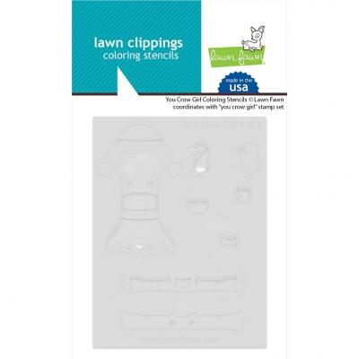 Lawn Fawn Stencil - You Crow Girl